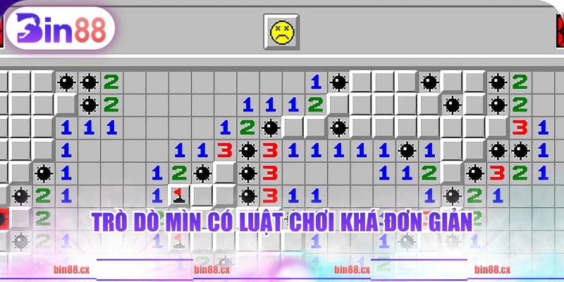 Trò dò mìn có luật chơi khá đơn giản